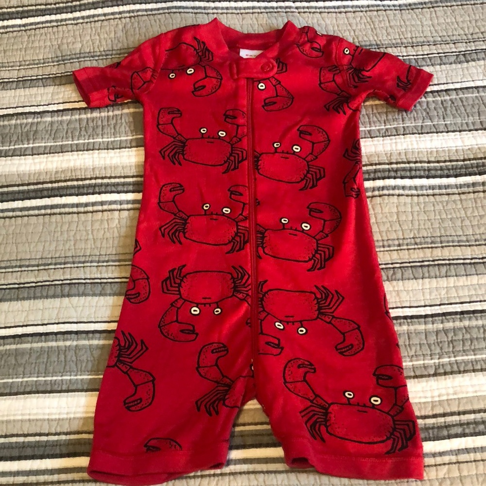 Hanna Andersson zip-up short sleeper pajamas